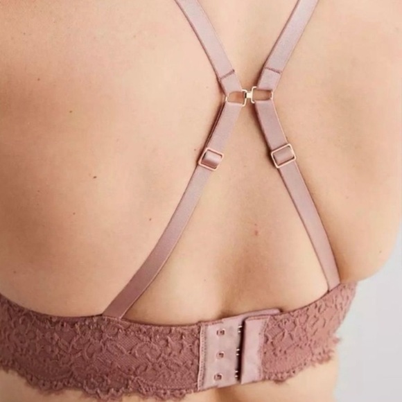 NWT Aerie Real Power Balconette Lightly Lined Eyelash Lace Bra in Meadow Bound - Picture 3 of 11
